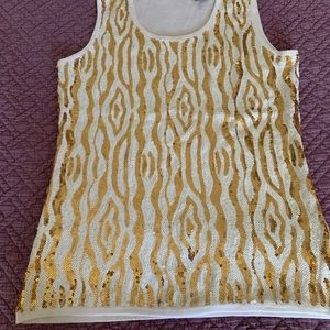 Squined  ,animal print top tank